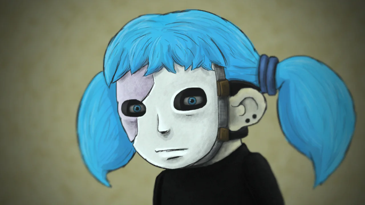 Official Sally Face close-up used for the Android download guide